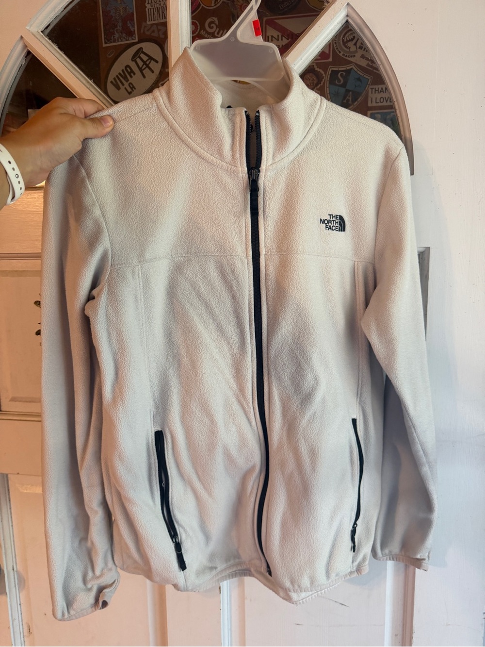 The North Face Women’s Cream Full-Zip Light Fleece Jacket